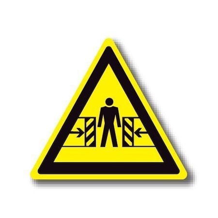Ergomat 32in TRIANGLE SIGNS - Body Crush Hazard DSV-SIGN 1024 #1272 -UEN
